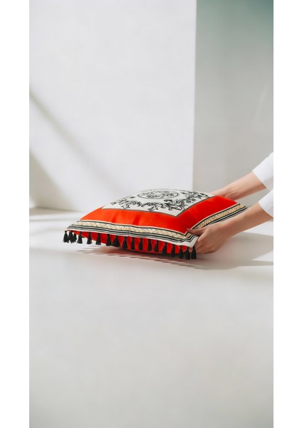 Barocco Harlequin Roma Desenli Dekoratif Kırlent Kılıfı 42X42 cm – Çift Taraflı Gizli Fermuarlı modelleri