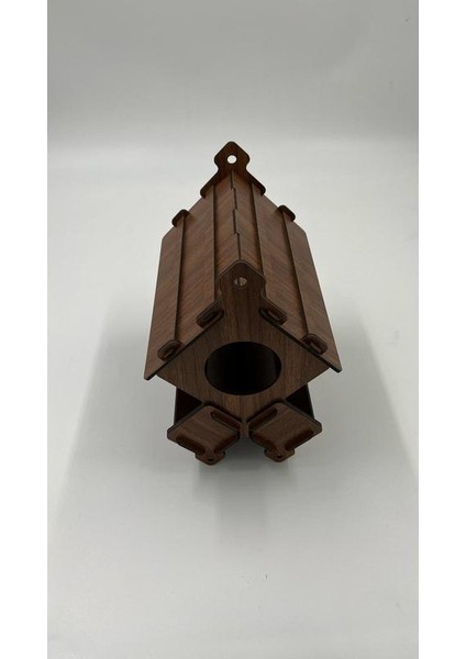 Ahşap Kuş Yuvası Evi Ceviz 20 cm x 15 cm x 22 cm fiyatları
