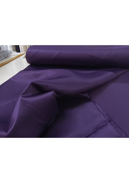 Düz Parlak Saten Fon Perde - Mor - Pilesiz Düz Dikim - STN119 modelleri