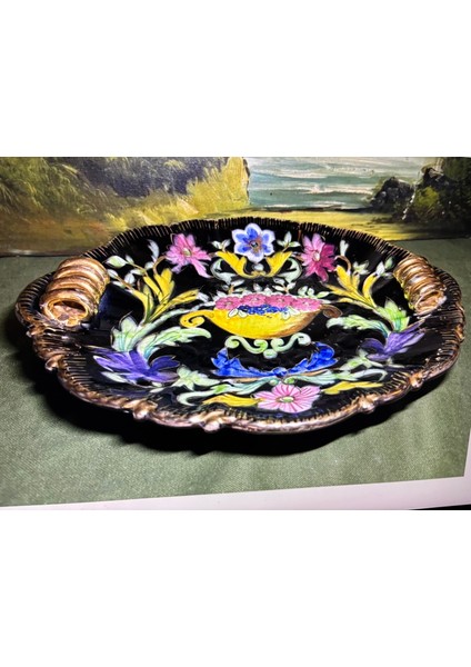 Avrupa Seramik Sunumluk 34 cm 28 cm 4,5 cm Ölçülerinde