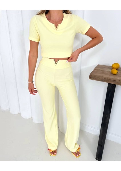 V Aksesuarlı Ottoman Takım Sarı S255850 fiyatları