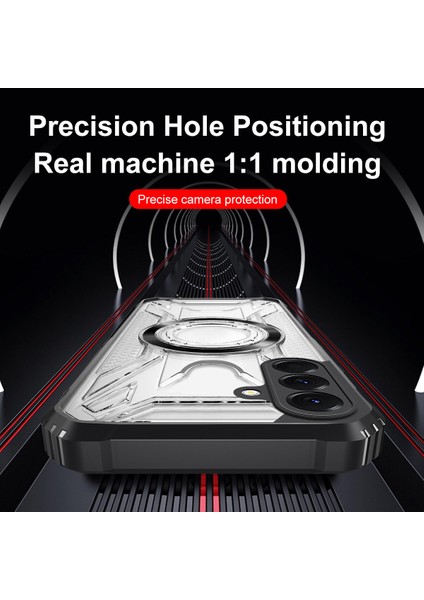 Case For Samsung Galaxy A32 4g Için Manyetik Halkalı Şeffaf Akrilik Darbeye Dayanıklı Koruyucu Kılıf-Siyah (Yurt Dışından) fırsatları