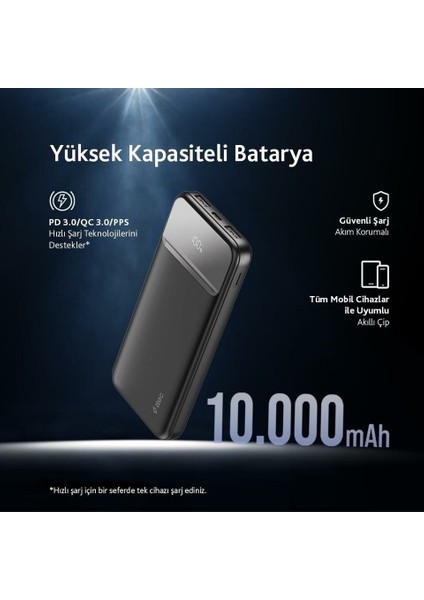 2BB233S Chargeup Pro LCD 10.000MAH Pd 20W Taşınabilir Hızlı Şarj Aleti / Powerbank indirimleri