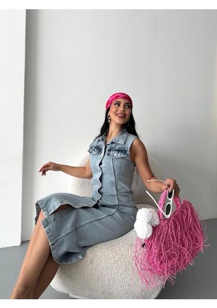 Sıfır Kol Kar Yıkama Tunik Ceket Mavi fiyatları