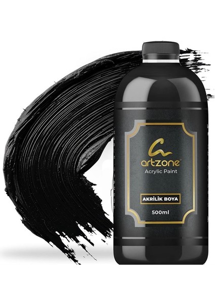 Akrilik Boya 500ML - Siyah Boya