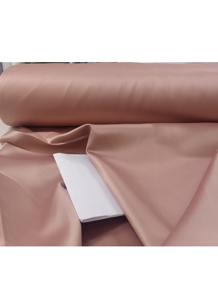 Düz Parlak Saten Fon Perde - Pudra - Pilesiz Düz Dikim - STN1045 fırsatları