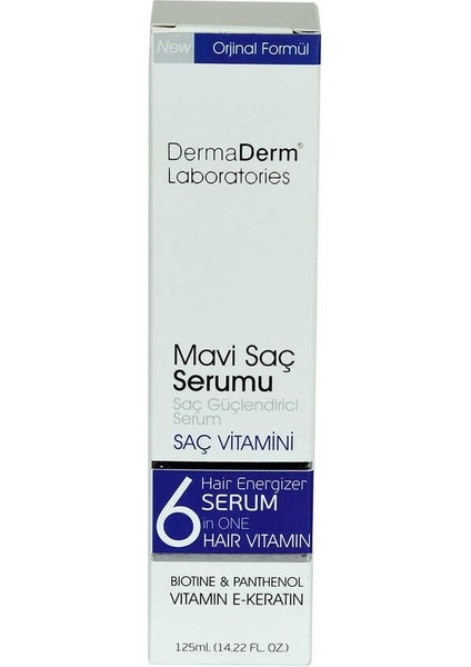 Mavi Saç Serumu Saç Güçlendirici Serum (Biotin Panthenol Vitamin E-Keratin) 125 ml modelleri