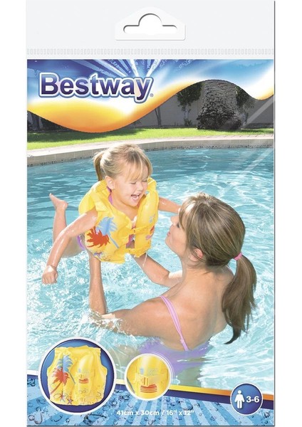 Bestway 32069 Tropikal Desenli Can Yeleği - BW32069
