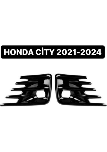 Honda City 2021+ Ön Sis Çerçevesi Kaplama Parlak Siyah indirimleri