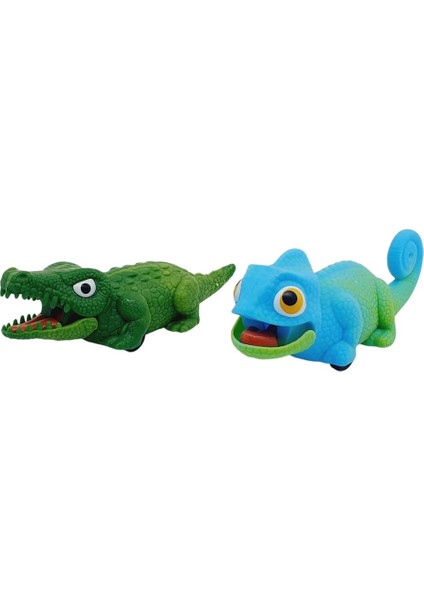 Sürtmeli Sürüngen Hayvanlar 2'li - Timsah &amp; Iguana