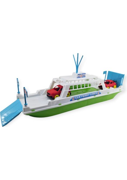Feribot Araç Taşııyan Gemi 45 cm - Yeşil