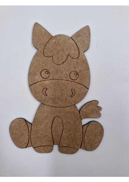 1 Adet Sevimli Eşek Ahşap Boyama Okul Diy Etkinlik Aktivite Sanat 15 cm x 10 cm fiyatları