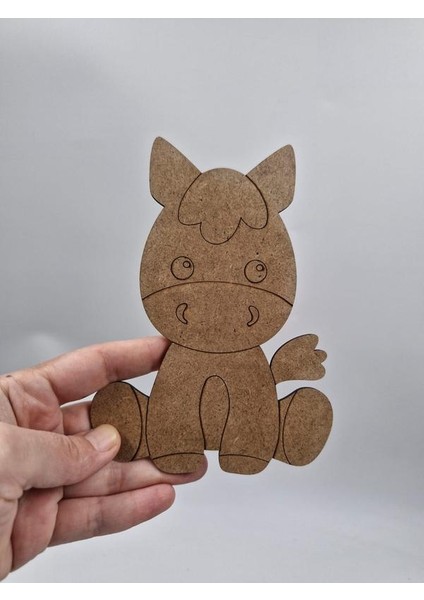 1 Adet Sevimli Eşek Ahşap Boyama Okul Diy Etkinlik Aktivite Sanat 15 cm x 10 cm modelleri