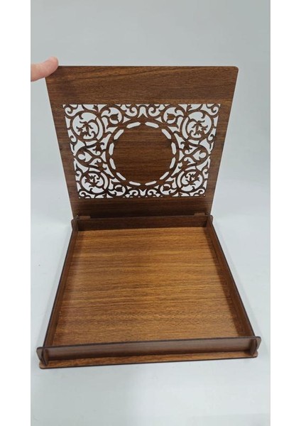 Ahşap Dekoratif Kutu No4 25 cm x 25 cm x 3 cm