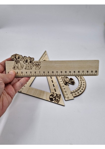 Ahşap Cetvel 3 Lü Set Takım fırsatları