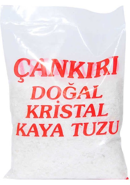 Yemeklik Doğal Kristal Kaya Tuzu Granül Çakıl Çankırı Beyaz 1000 gr