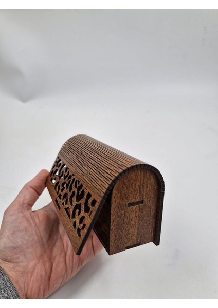 Ahşap Dekoratif Kutu 13 cm x 7 cm x 5 cm No7