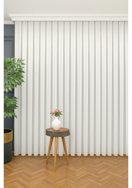 Bambu Şantuklu Kırışmaz Ütü Istemez Tül Perde 1 / 3 Sık Pileli Tül,blackout, Fon, Bambu, modelleri