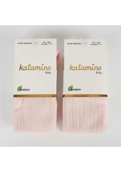Beyza Kız Bambu Külotlu 1-5 Yaş Pudra
