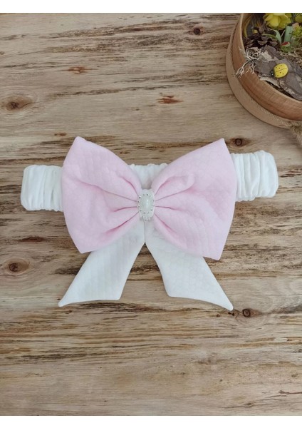 Bal Peteği My Princess Taç Nakış Inci Fiyonklu Dantel Duvaklı Delüks Kundak Bebek Battaniyesi Pembe
