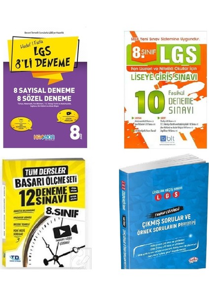 Katyon - Bulut -Tandem - Yayınları 8. Sınıf Lgs Deneme Setleri - Editör Çıkmış Sorular