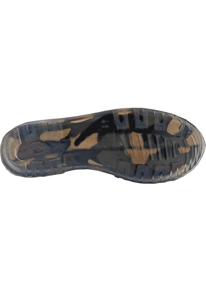 Kamuflaj Desenli Fermuarlı Su Geçirmez Kısa Yağmur ve Bahçe Botu – Yünlü Astar, Kaymaz Taban fiyatları