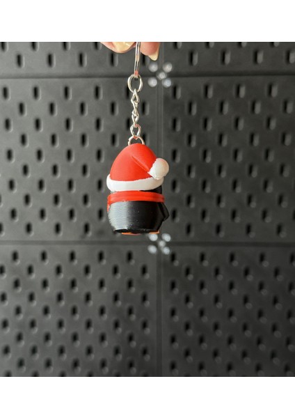 Yılbaşı Konseptli Penguen Anahtarlık