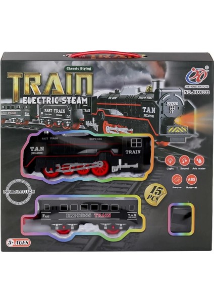 Dumanlı Sesli Işıklı Tren 15 Parça fiyatları