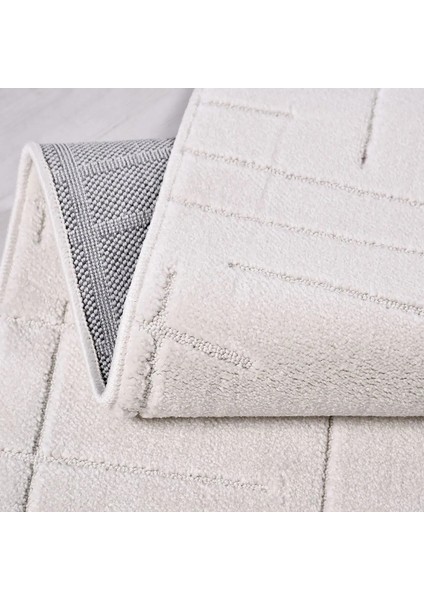 Bovino Modern Beyaz Dtex Soft Kaydırmaz Tabanlı Makine Halısı indirimleri