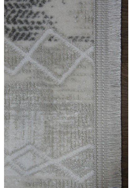 Tuffe Modern Krem Akrilik Makine Halısı modelleri