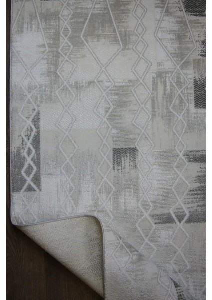 Tuffe Modern Krem Akrilik Makine Halısı fırsatları