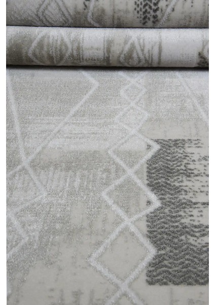 Tuffe Modern Krem Akrilik Makine Halısı indirimleri