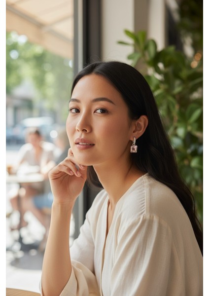 Vividcharm Pembe Zirkon Vıp Seri Küpe