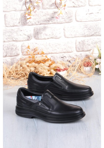 2215 Micro Klima Sistem Hakiki Deri Kauçuk Taban Erkek Ayakkabı