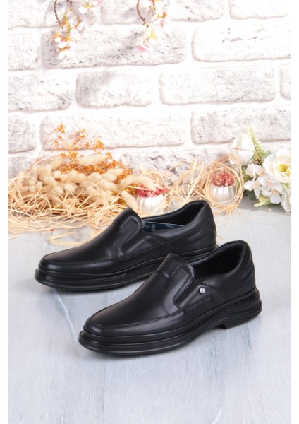 2215 Micro Klima Sistem Hakiki Deri Kauçuk Taban Erkek Ayakkabı fırsatları