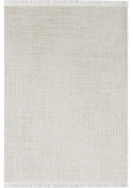 Cento Modern Krem Akrilik Makine Halısı