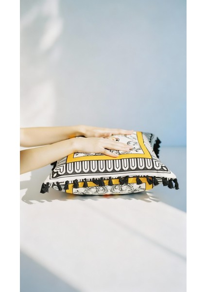 Barocco Harlequin Verona Desenli Dekoratif Kırlent Kılıfı 42X42 cm – Çift Taraflı Gizli Fermuarlı modelleri