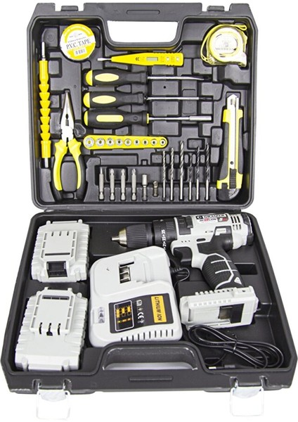 Alman Technology 58 V 5 Ah Darbeli Çift Akülü Şarjlı Vidalama Matkap 32 Parça Hobi Set fiyatları