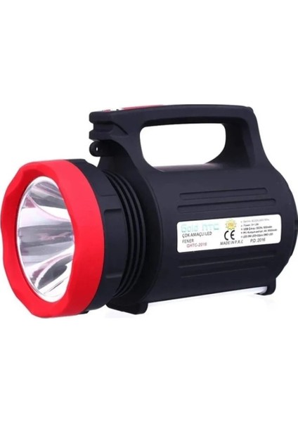 Yüksek Kapasiteli Şarj Edilebilir 10WATT LED GHTC-2910 El Feneri fiyatları
