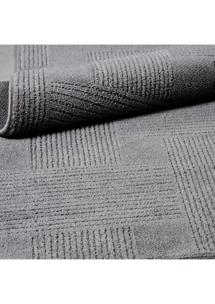 Capriglia Modern Gri Dtex Soft Kaydırmaz Tabanlı Makine Halısı modelleri