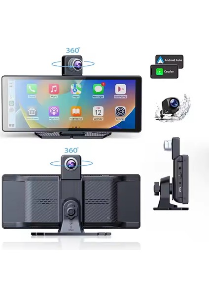 4K Carplay Ön-Arka Araç Kamerası Wifi Bluetooth