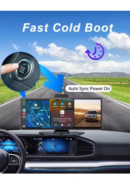 4K Carplay Ön-Arka Araç Kamerası Wifi Bluetooth indirimleri