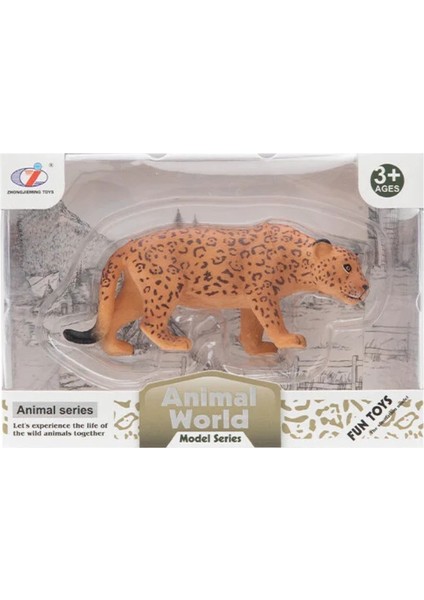 Kutulu Model Figür Hayvan Kurt Leopar