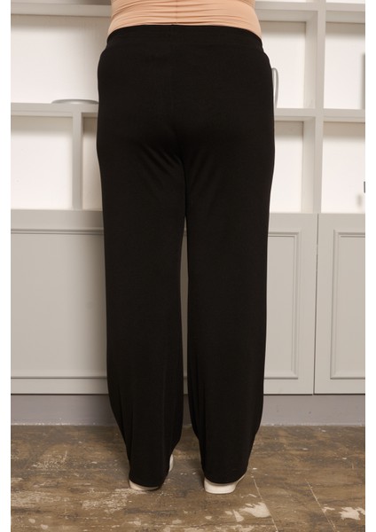Rahat Kesim Büyük Beden Basic Pantolon Siyah modelleri
