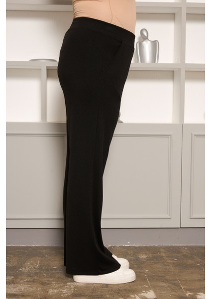 Rahat Kesim Büyük Beden Basic Pantolon Siyah fırsatları