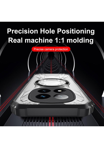 Case For Xiaomi Redmi Note 13 Pro 5g Için Manyetik Halkalı Şeffaf Akrilik Darbeye Dayanıklı Koruyucu Kılıf-Mor (Yurt Dışından) fırsatları