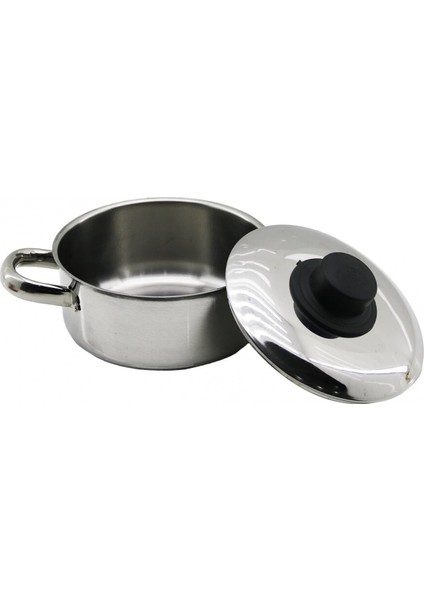 14CM Metal Kapak Mini Çelik Tencere (4887)