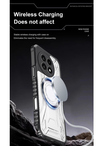Case For Oneplus 13 Için Manyetik Halkalı Şeffaf Akrilik Darbeye Dayanıklı Koruyucu Kılıf-Siyah (Yurt Dışından) indirimleri