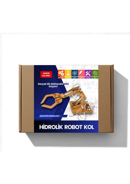 Hidrolik Robot Kol Yapım Seti – Stem Bilim Oyuncağı, Sıvı Basıncıyla Hareket Eden Mekanik Kol modelleri
