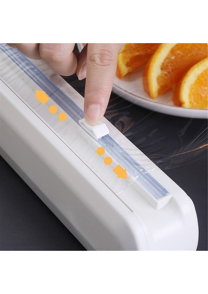 Streç Film Kesme Aparatı Streç Film Kesici Vakum Sabitlemeli Kolay Pratik Streç Film Kesim Kutusu Vakumlu